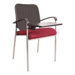 Кресла АМИГО Т хром с подлокотниками и конференц столиком, кресла AMIGO хром Т ARM ткань сетка / кож.зам V - фото