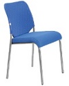 Стулья АМИГО сильвер для посетителей и дома, кресла AMIGO silver ткань сетка / кож.зам V - фото