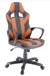 Кресла EVERPROF START M3 для комфортеой работы, стул СТАРТ М3 PU черный/синий - фото
