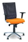 Поворотные кресла ЭВОЛЮШН хром для дома и персонала, стул EVOLUTION Chrome в ткани OH-5 / ZT-24 - фото