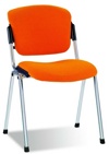 Кресла и стулья ЭРА хром для посетителей и персонала,  ERA CH в ткани ZESTA - фото
