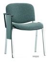 Кресла с откидным пюпитером ИСО хром для  переговорных комнат. ISO Chrome T в ткани CAGLIARI. - фото