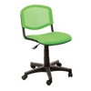 Поворотный стул ИСО  Net GTS на крестовине для дома и персонала.  ISO NET GTS black в ткани С + сетка - фото