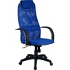 Кресла METTA S BК- 8 пластик для менеджера и персонала, GALAKSI S BK-8 PL (ткань сетка черная, серая, синяя, красная) - фото