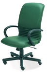 Кожаные кресла МИРАЖ пластик для персонала, менеджера и дома, стул MIRAGE PL в коже SP - фото