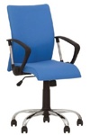 Стул НЕО хром для дома и персонала, комфортные кресла NEO GTP Chrome в ткани FIJI.FJ-6 - фото