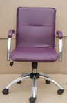 Кресла (стул) САМБА GTP S хром для работы персонала. SAMBA GTP S Chrome  в кож/заме V - фото