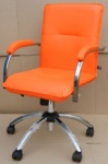 Кресла (стулья) САМБА GTP S хром для работы директора и менеджера. SAMBA GTP S Chrome в кож/заме EV - фото