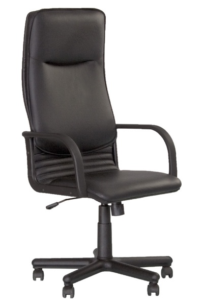 Кресло руководителя НОВА пластик для руководителя, дома и офиса, стул NOVA PL натуральноя кожа