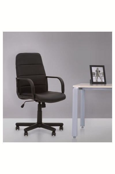 Офисное кожаное кресло BOOSTER PL для руководителя,офиса и дома, стул  БУСТЕР искуственная кожа ECO