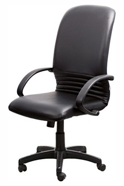 Офисное кожаное кресло МИРАЖ PL для руководителя,офиса и дома, стул MIRAGE пластик