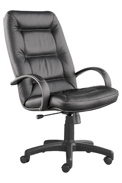 Кожаное кресло СЕНАТОР пластик для руководителя, дома и офиса. SENATOR-PILOT  PL натуральная кожа
