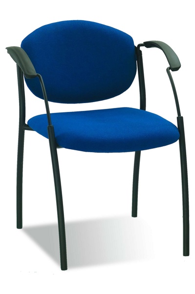 Офисное кресло (стул) СПЛИТ блек с подлокотниками для посетителей и дома. SPLIT black 