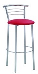 Барный стул МАРКО ХОКЕР для кухни, кафе, дома и ресторанов,  MARCO hoker Chrome в кож/заме ЕV- - фото
