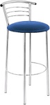 Барный стул МАРКО ХОКЕР для кухни, кафе, дома и ресторанов,  MARCO hoker Chrome в кож/заме V- - фото