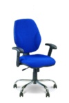 Кресла МАСТЕР Window хром синхро для персонала, менеджера и дома. MASTER GTR Window в ткани ZT-24 - фото