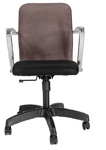 Кресла МЕТТА SU-M-4/подл.190  PL для комфортной работы менеджера и персонала, стул SU-M-4/подл.190 пластик ткань сетка. - фото