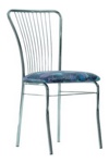 Металический стул НЕРОН хром для кухни, дома, кафе и ресторана. NERON Chrome в искусственной коже V - фото