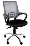 Кресла ОМЕГА хром для комфортной работы и дома. стулья OMEGA GTP Chrome ткань сетка - фото