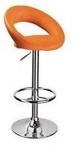 Барный стул РОЗЕ хокер хром , ROSE hoker Chrome в искусственной коже V-17 - фото
