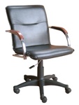 Кресла САМБА GTP PL для комфортной работы и дома. SAMBA GTP PL в кож/заме V-черный - фото