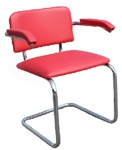 Кресла и стулья СИЛЬВИЯ Arm для персонала, посетителей и дома, стул SYLWIA Arm искусственная кожа V- - фото