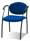Посетительские стулья СПЛИТ блек для переговорных комнат, дома и офиса. SPLIT black в ткани ZT - фото