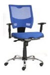 Тканевые кресла СПРИНГ хром для комфортной работы и дома, стул SPRING Chrome в ткани сетка - фото