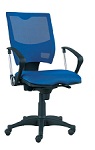 Кресла СПРИНГ пластик для персонала и дома, стул SPRING PL в ткани сетка - фото