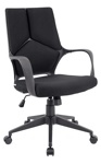 Комфортные кресла EVERPROF ТРИО Блэк LB для работы и дома, стулья TRIO Black  LB ткань (черный, серый) - фото