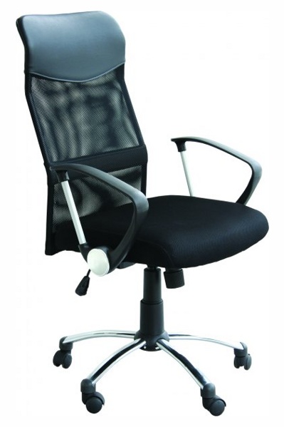 Офисное кресло УЛЬТРА- АРЧИБАЛЬД хром для директора и дома, ULTRA- ARCHIBALD Chrome (ткань сетка)