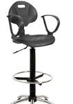 Специальные  кресла ВИТО ринг для комфортной работы лабораторий, кресла VITO GTP  ring  baza stopki - фото
